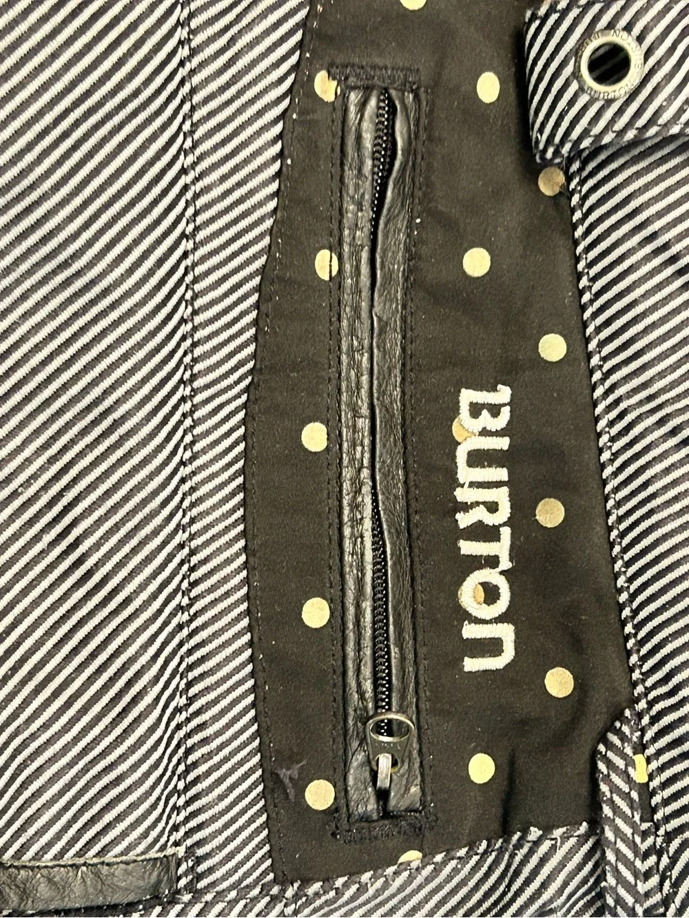 Burton The White Collection DryRide Striped Men's Gray Snowboard Ski Pants L
